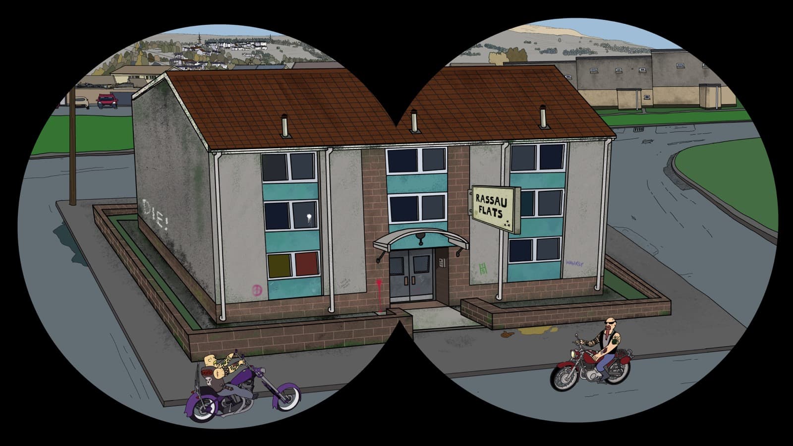 The Golden Cobra background art showing Rassau Flats