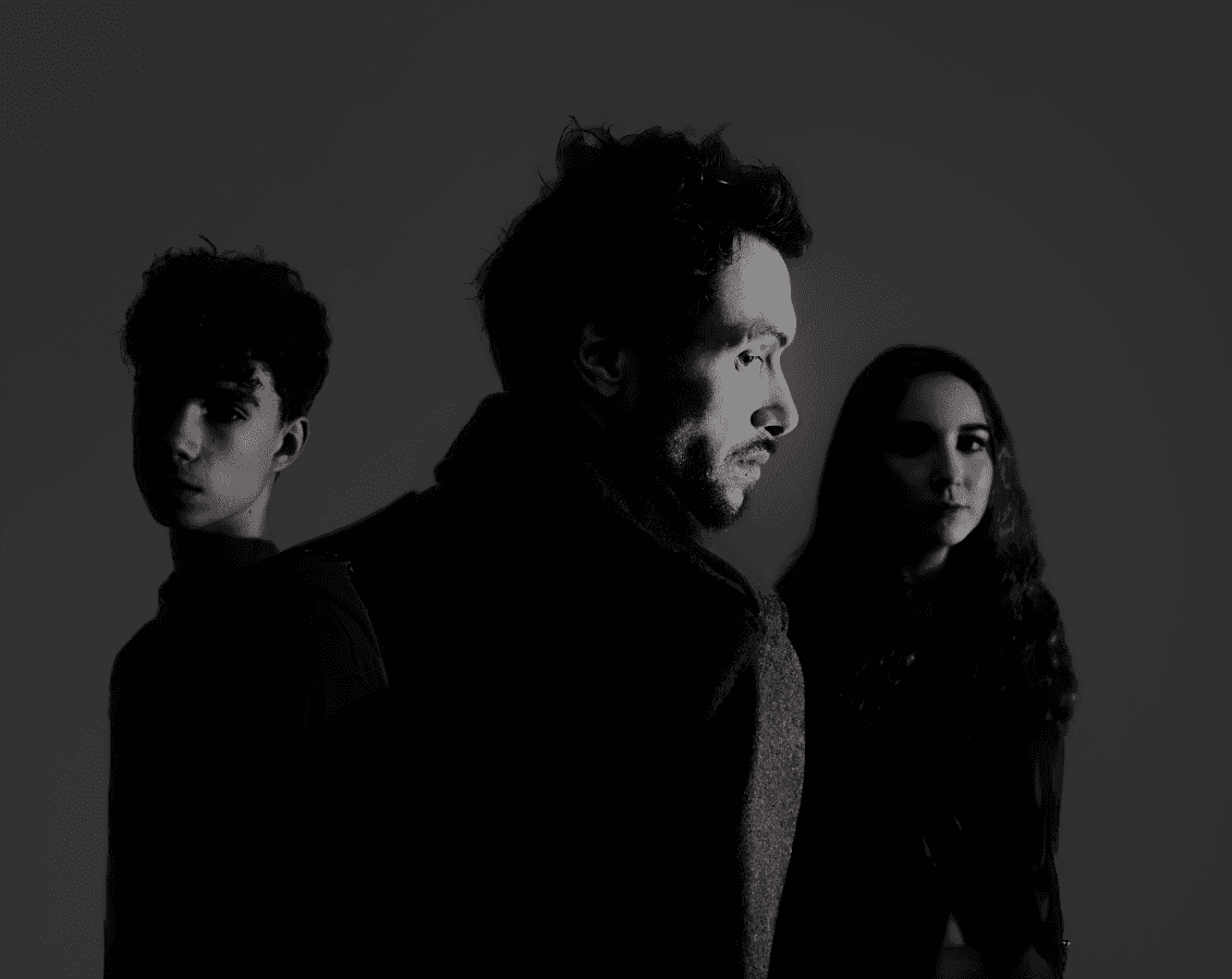 Low-key studio band portrait